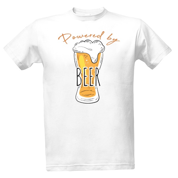 T-shirt Dad powered by beer