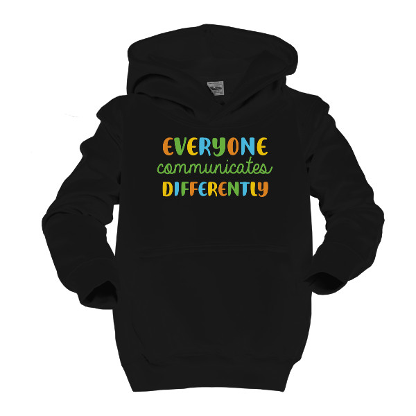 Kids' hoodie Everyone communicates differently