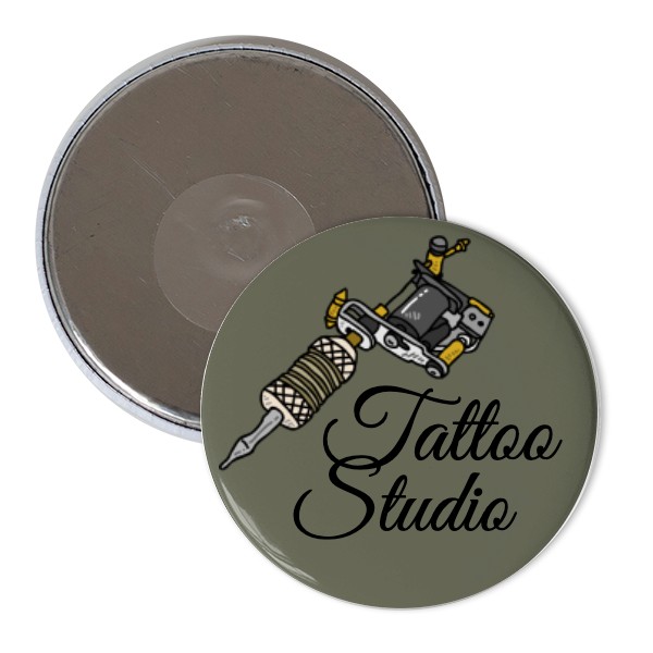 Magnet  s potiskem Magnet Tattoo Studio vlastní text