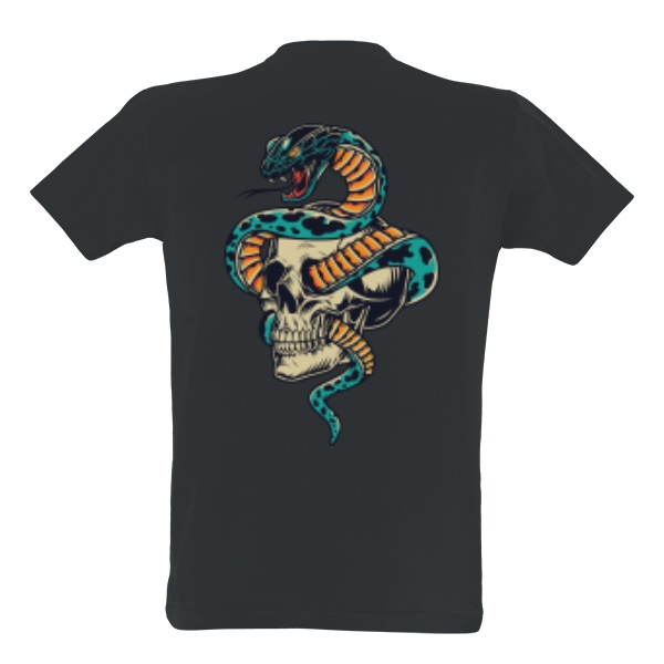 Tattoo Skull Snake II.