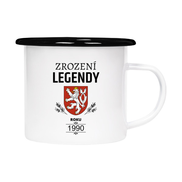 Plecháček - smaltový lem s potiskem Plecháček zrození legendy - vlastní rok