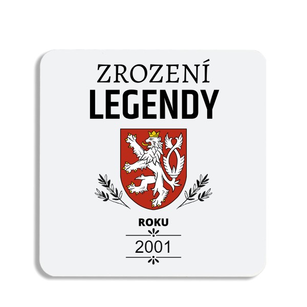 Podtácek  s potiskem Podtácek korkový ZROZENÍ LEGENDY