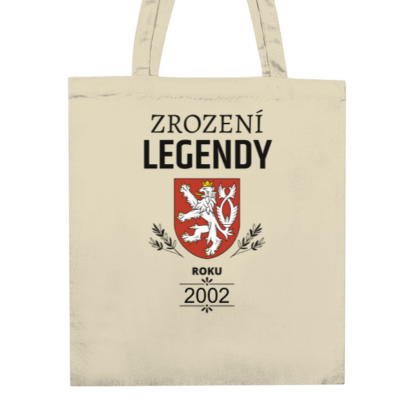 Taška z bio bavlny s potiskem Pouzdro na brýle ZROZENÍ LEGENDY vlastní rok
