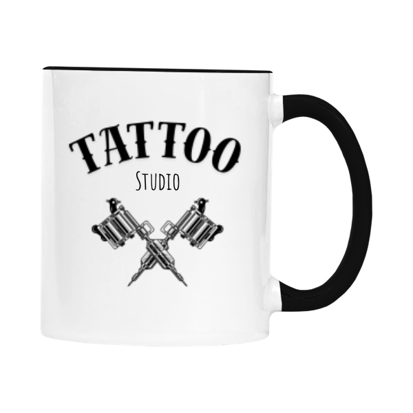 Hrnek malý barevný s potiskem Tattoo studio vlastní název Tetování