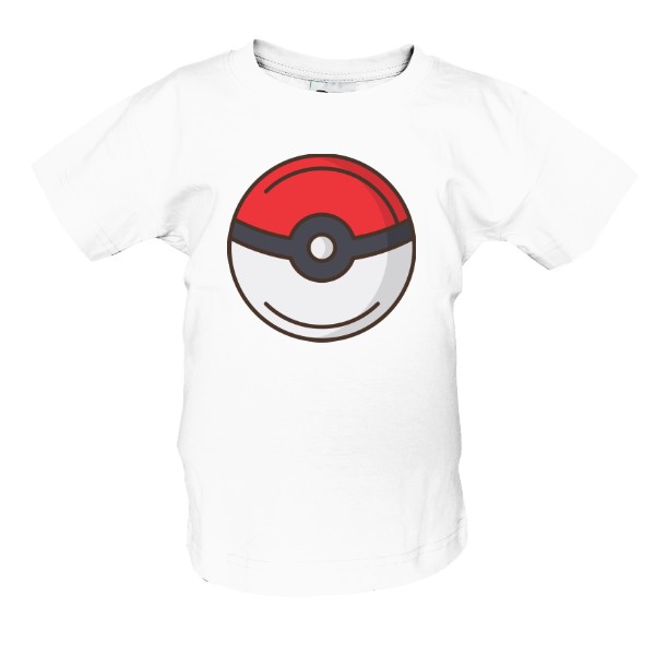 Tričko s potiskem TRIČKO DĚTSKÉ POKÉMON POKEBALL