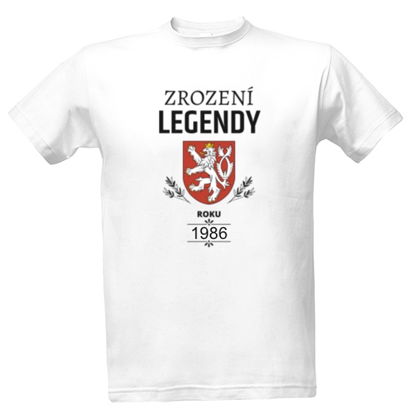 Tričko s potiskem Tričko ZROZENÍ LEGENDY vlastní datum