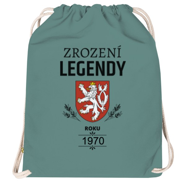 Vak na záda Organic  s potiskem Vak zrození legendy