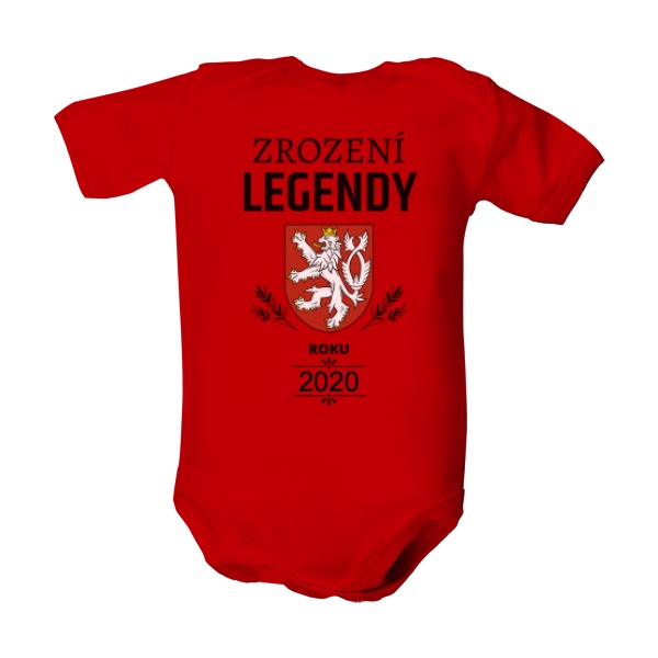 Dětské body  s potiskem ZROZENÍ LEGENDY s vlastním datem