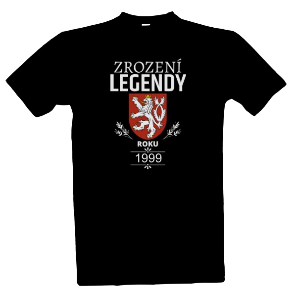 Tričko s potiskem Zrození legendy vlastní datum